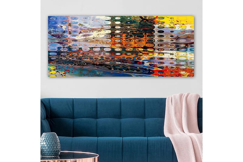 Canvastavla YTY Abstract & Fractals Flerfärgad - 120x50 cm - Inredning - Tavlor & konst - Canvastavlor