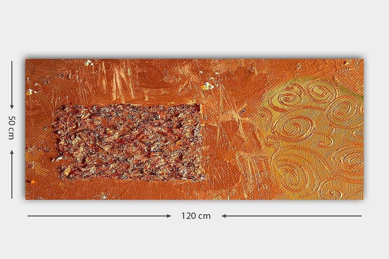 Canvastavla YTY Abstract & Fractals Flerfärgad - 120x50 cm - Inredning - Tavlor & konst - Canvastavlor