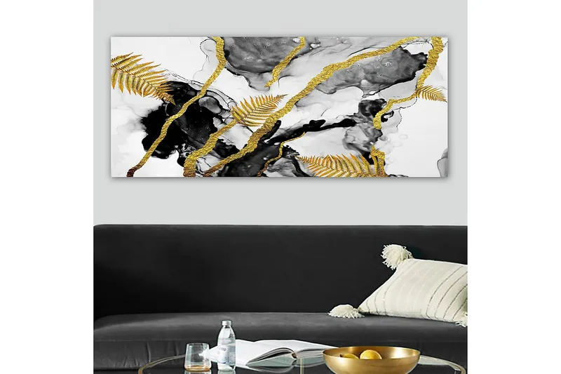 Canvastavla YTY Abstract & Fractals Flerfärgad - 120x50 cm - Inredning - Tavlor & konst - Canvastavlor