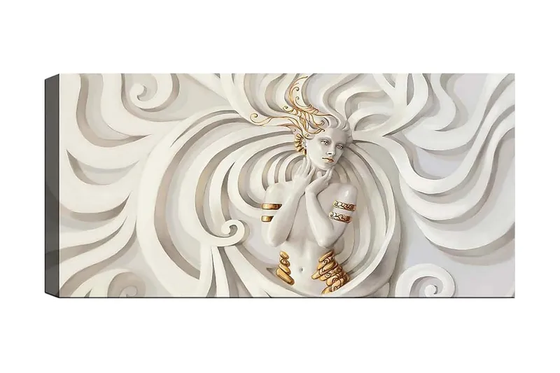 Canvastavla YTY Abstract & Fractals Flerfärgad - 120x50 cm - Inredning - Tavlor & konst - Canvastavlor