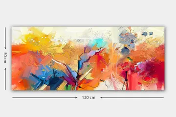 Canvastavla YTY Abstract & Fractals Flerfärgad - 120x50 cm - Inredning - Tavlor & konst - Canvastavlor