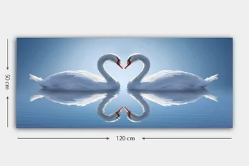 Canvastavla YTY Abstract & Fractals Flerfärgad - 120x50 cm - Inredning - Tavlor & konst - Canvastavlor