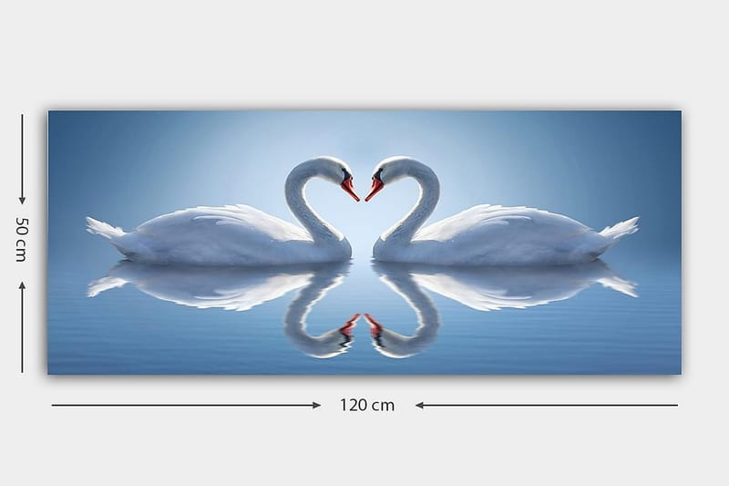 Canvastavla YTY Abstract & Fractals Flerfärgad - 120x50 cm - Inredning - Tavlor & konst - Canvastavlor