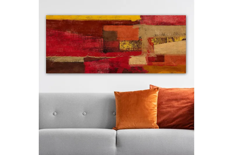 Canvastavla YTY Abstract & Fractals Flerfärgad - 120x50 cm - Inredning - Tavlor & konst - Canvastavlor