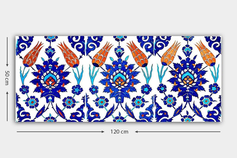 Canvastavla YTY Abstract & Fractals Flerfärgad - 120x50 cm - Inredning - Tavlor & konst - Canvastavlor