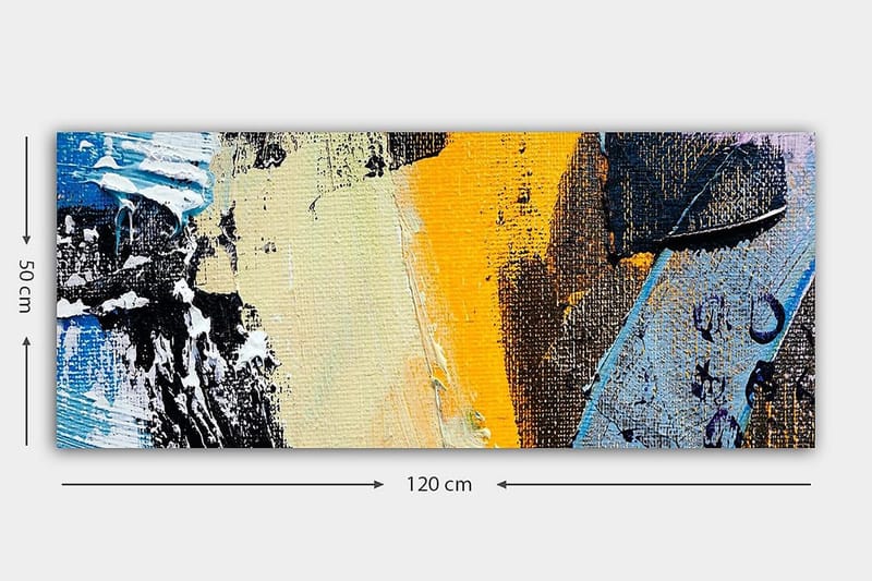 Canvastavla YTY Abstract & Fractals Flerfärgad - 120x50 cm - Inredning - Tavlor & konst - Canvastavlor