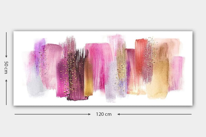 Canvastavla YTY Abstract & Fractals Flerfärgad - 120x50 cm - Inredning - Tavlor & konst - Canvastavlor