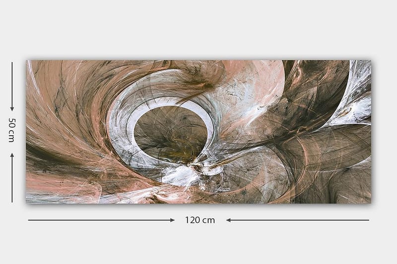 Canvastavla YTY Abstract & Fractals Flerfärgad - 120x50 cm - Inredning - Tavlor & konst - Canvastavlor