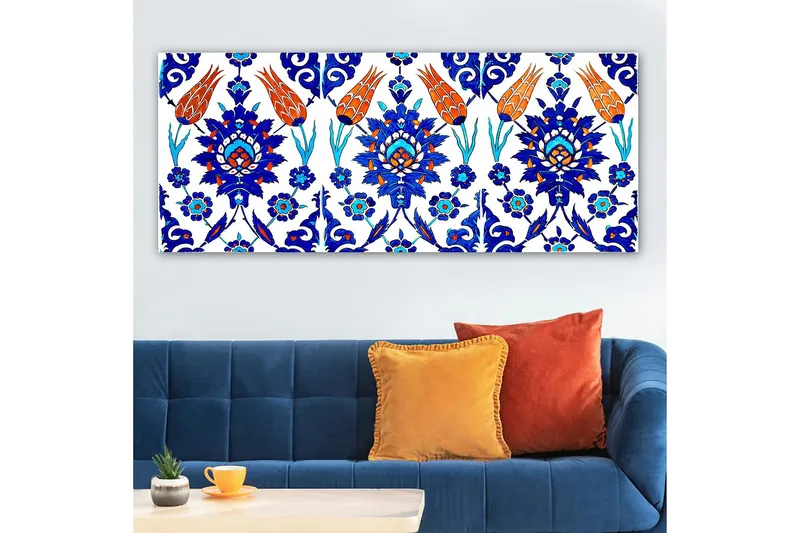 Canvastavla YTY Abstract & Fractals Flerfärgad - 120x50 cm - Inredning - Tavlor & konst - Canvastavlor