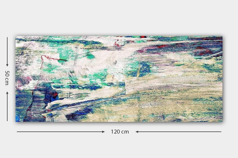 Canvastavla YTY Abstract & Fractals Flerfärgad - 120x50 cm - Inredning - Tavlor & konst - Canvastavlor