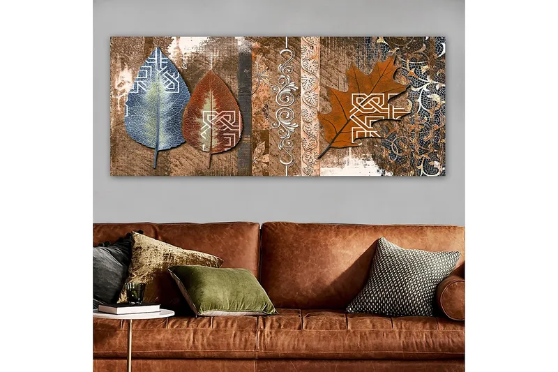 Canvastavla YTY Abstract & Fractals Flerfärgad - 120x50 cm - Inredning - Tavlor & konst - Canvastavlor