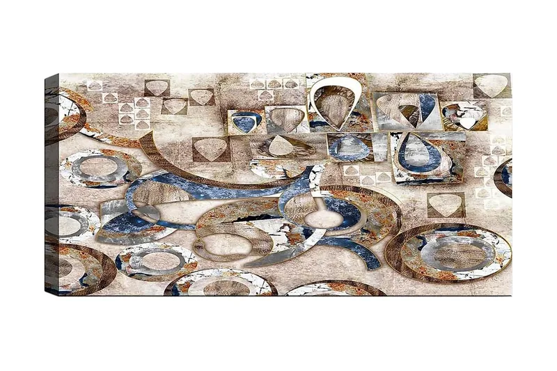 Canvastavla YTY Abstract & Fractals Flerfärgad, 120x50 cm