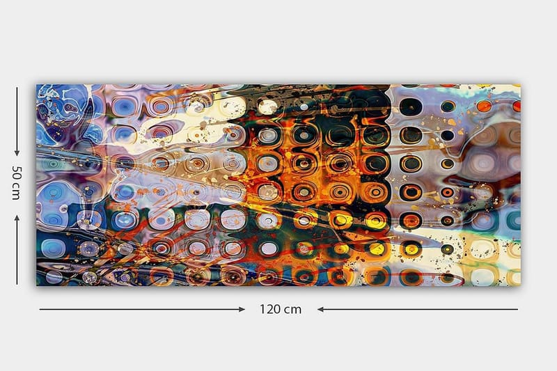 Canvastavla YTY Abstract & Fractals Flerfärgad - 120x50 cm - Inredning - Tavlor & konst - Canvastavlor