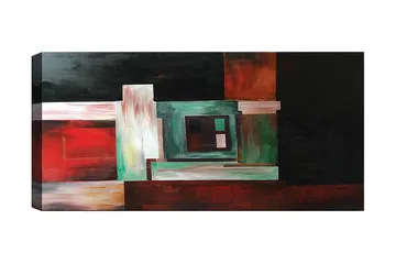 Canvastavla YTY Abstract & Fractals Flerfärgad - 120x50 cm - Inredning - Tavlor & konst - Canvastavlor