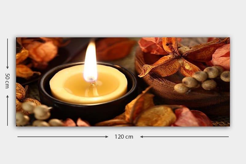 Canvastavla YTY Abstract & Fractals Flerfärgad - 120x50 cm - Inredning - Tavlor & konst - Canvastavlor