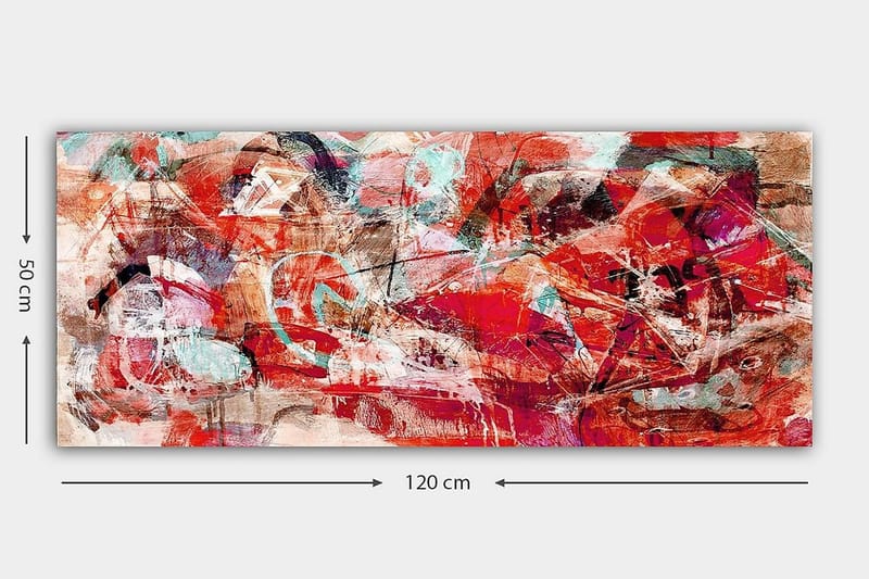 Canvastavla YTY Abstract & Fractals Flerfärgad - 120x50 cm - Inredning - Tavlor & konst - Canvastavlor