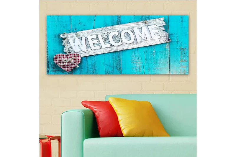 Canvastavla YTY Abstract & Fractals Flerfärgad - 120x50 cm - Inredning - Tavlor & konst - Canvastavlor