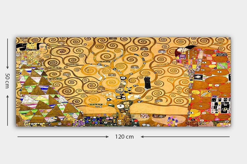 Canvastavla YTY Abstract & Fractals Flerfärgad - 120x50 cm - Inredning - Tavlor & konst - Canvastavlor