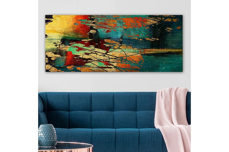 Canvastavla YTY Abstract & Fractals Flerfärgad - 120x50 cm - Inredning - Tavlor & konst - Canvastavlor