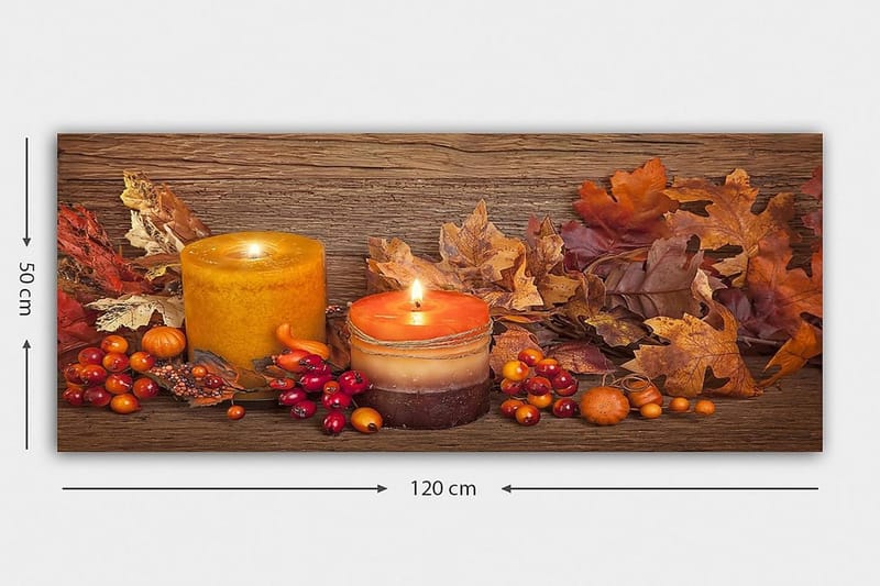 Canvastavla YTY Abstract & Fractals Flerfärgad - 120x50 cm - Inredning - Tavlor & konst - Canvastavlor