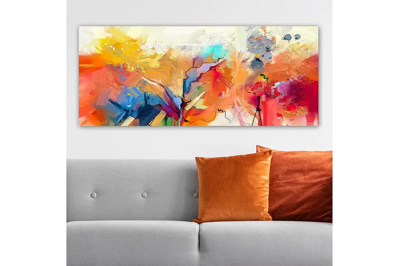 Canvastavla YTY Abstract & Fractals Flerfärgad - 120x50 cm - Inredning - Tavlor & konst - Canvastavlor