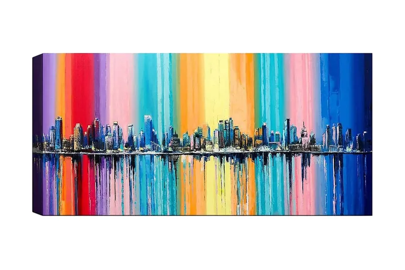 Canvastavla YTY Abstract & Fractals Flerfärgad, 120x50 cm