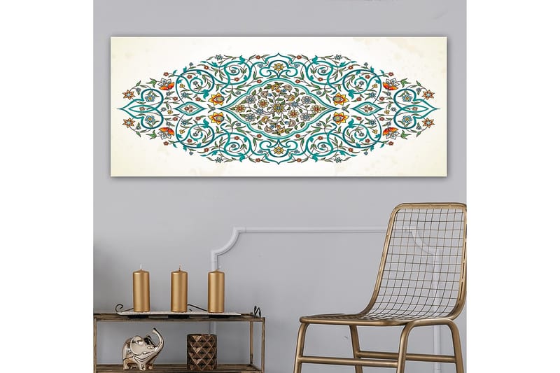 Canvastavla YTY Abstract & Fractals Flerfärgad - 120x50 cm - Inredning - Tavlor & konst - Canvastavlor