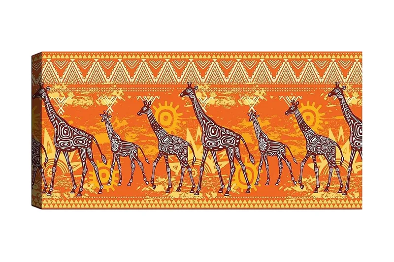 Canvastavla YTY Animals Flerfärgad, 120x50 cm