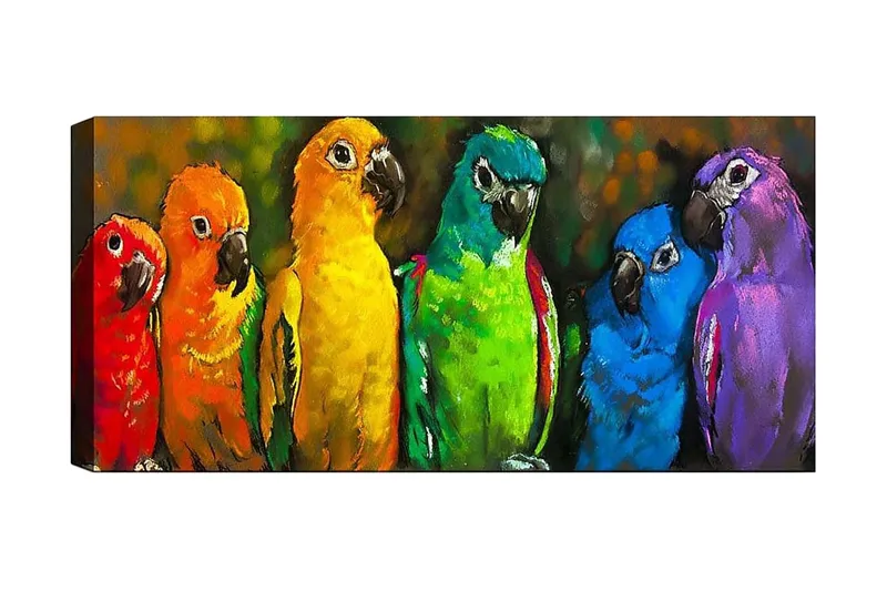 Canvastavla YTY Animals Flerfärgad, 120x50 cm