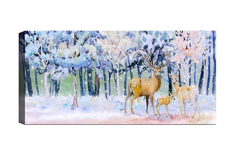Canvastavla YTY Animals Flerfärgad - 120x50 cm - Inredning - Tavlor & konst - Canvastavlor