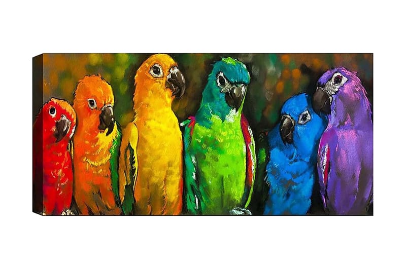 Canvastavla YTY Animals Flerfärgad - 120x50 cm - Inredning - Tavlor & konst - Canvastavlor