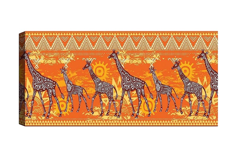Canvastavla YTY Animals Flerfärgad - 120x50 cm - Inredning - Tavlor & konst - Canvastavlor