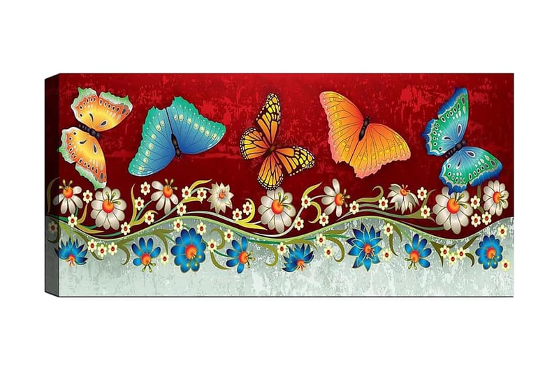 Canvastavla YTY Animals Flerfärgad - 120x50 cm - Inredning - Tavlor & konst - Canvastavlor