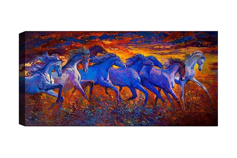 Canvastavla YTY Animals Flerfärgad - 120x50 cm - Inredning - Tavlor & konst - Canvastavlor