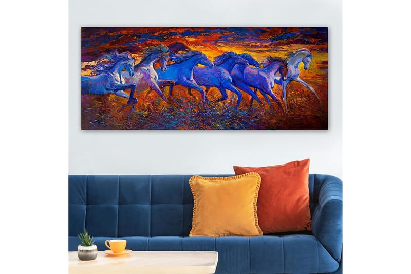 Canvastavla YTY Animals Flerfärgad - 120x50 cm - Inredning - Tavlor & konst - Canvastavlor