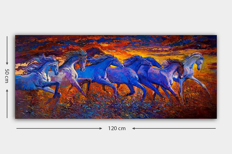 Canvastavla YTY Animals Flerfärgad - 120x50 cm - Inredning - Tavlor & konst - Canvastavlor