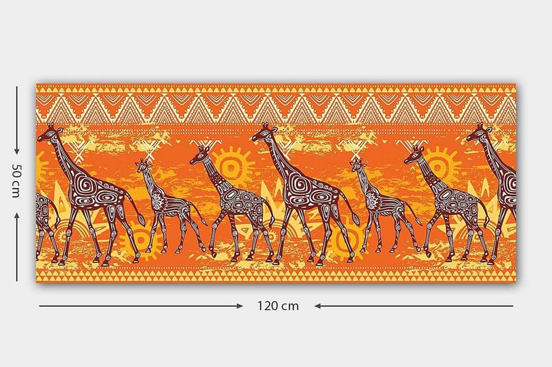 Canvastavla YTY Animals Flerfärgad - 120x50 cm - Inredning - Tavlor & konst - Canvastavlor