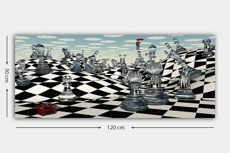 Canvastavla YTY Animals Flerfärgad - 120x50 cm - Inredning - Tavlor & konst - Canvastavlor