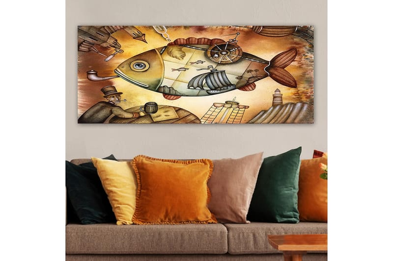 Canvastavla YTY Animals Flerfärgad - 120x50 cm - Inredning - Tavlor & konst - Canvastavlor
