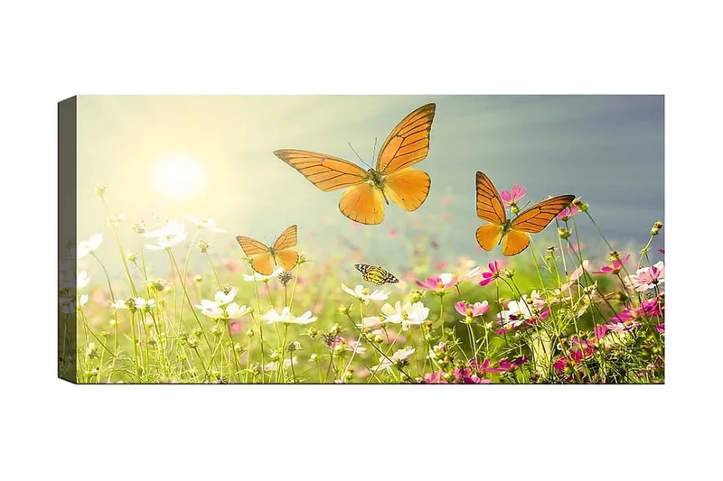 Canvastavla YTY Animals Flerfärgad, 120x50 cm