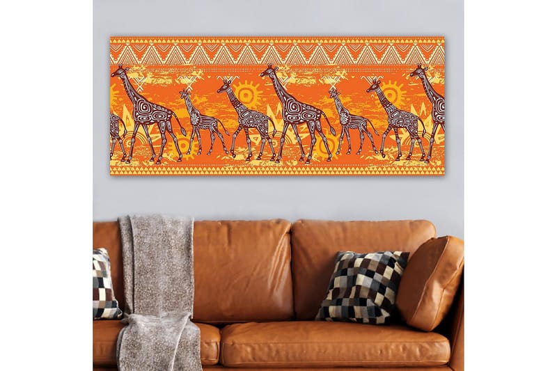 Canvastavla YTY Animals Flerfärgad - 120x50 cm - Inredning - Tavlor & konst - Canvastavlor