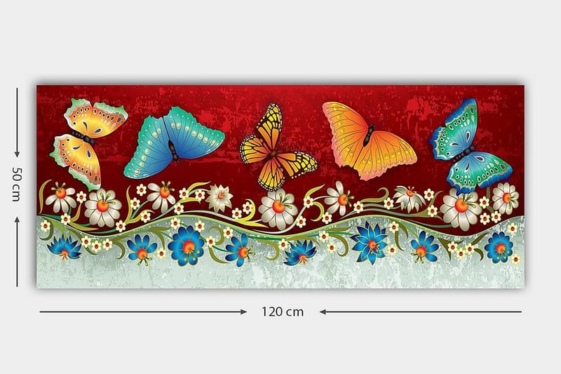 Canvastavla YTY Animals Flerfärgad - 120x50 cm - Inredning - Tavlor & konst - Canvastavlor