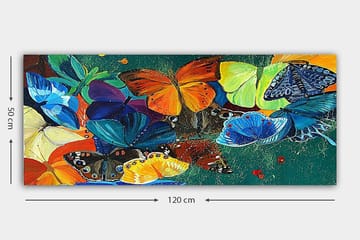 Canvastavla YTY Animals Flerfärgad - 120x50 cm - Inredning - Tavlor & konst - Canvastavlor