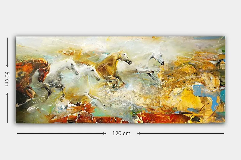 Canvastavla YTY Animals Flerfärgad - 120x50 cm - Inredning - Tavlor & konst - Canvastavlor