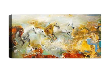 Canvastavla YTY Animals Flerfärgad - 120x50 cm - Inredning - Tavlor & konst - Canvastavlor