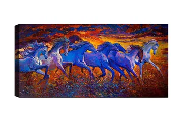 Canvastavla YTY Animals Flerfärgad - 120x50 cm - Inredning - Tavlor & konst - Canvastavlor