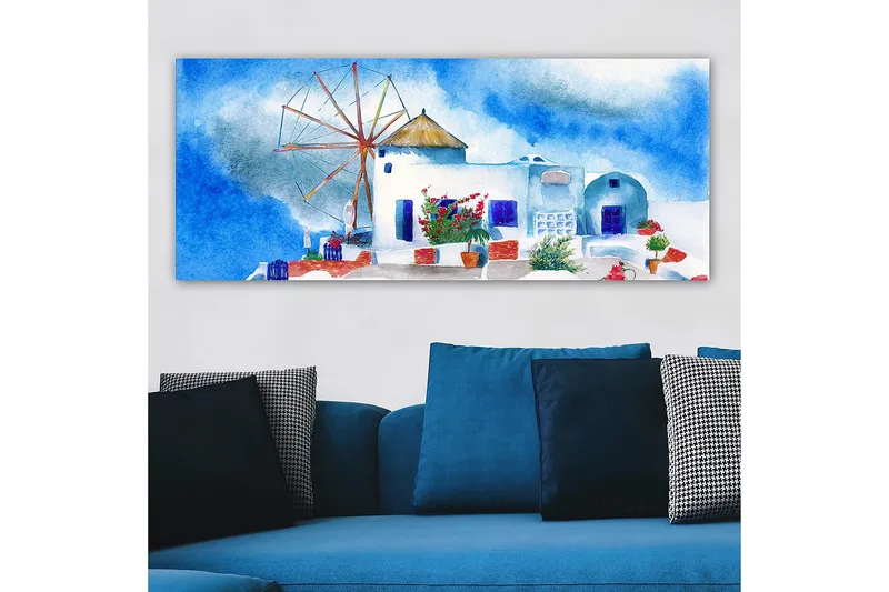 Canvastavla YTY Buildings & Cityscapes Flerfärgad - 120x50 cm - Inredning - Tavlor & konst - Canvastavlor