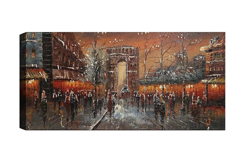 Canvastavla YTY Buildings & Cityscapes Flerfärgad, 120x50 cm