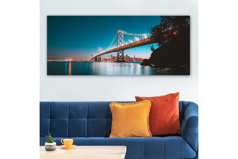 Canvastavla YTY Buildings & Cityscapes Flerfärgad - 120x50 cm - Inredning - Tavlor & konst - Canvastavlor