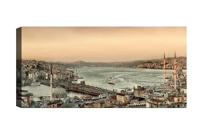 Canvastavla YTY Buildings & Cityscapes Flerfärgad, 120x50 cm